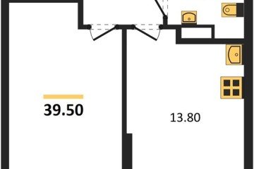 Фото №1: 1-комнатная квартира 39 м², 9/19 эт. - Краснодар, мкр. Догма Парк,