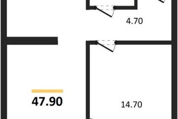 Фото №1: 1-комнатная квартира 47 м², 8/19 эт. - Краснодар, мкр. Догма Парк,
