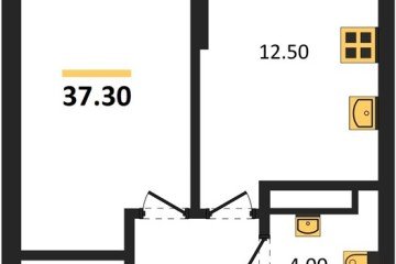 Фото №1: 1-комнатная квартира 37 м², 16/19 эт. - Краснодар, мкр. Догма Парк,