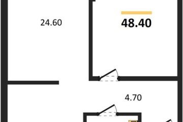 Фото №1: 1-комнатная квартира 48 м², 2/16 эт. - Краснодар, мкр. Догма Парк,