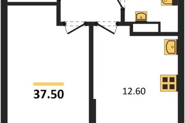Фото №1: 1-комнатная квартира 37 м², 9/16 эт. - Краснодар, мкр. Догма Парк,
