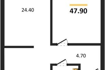 Фото №1: 1-комнатная квартира 47 м², 7/16 эт. - Краснодар, мкр. Догма Парк,
