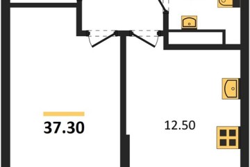 Фото №1: 1-комнатная квартира 37 м², 12/16 эт. - Краснодар, мкр. Догма Парк,