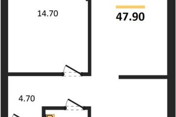 Фото №1: 1-комнатная квартира 47 м², 6/16 эт. - Краснодар, мкр. Догма Парк,