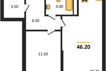 Фото №1: 1-комнатная квартира 46 м², 16/16 эт. - Краснодар, мкр. Догма Парк,