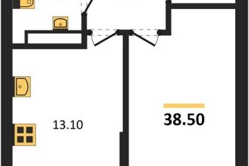 Фото №1: 1-комнатная квартира 38 м², 16/16 эт. - Краснодар, мкр. Догма Парк,