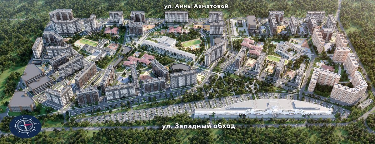 Фото №3: 2-комнатная квартира 60&nbsp;м², 3/16&nbsp;эт. - Краснодар, Прикубанский внутригородской округ, мкр. Догма Парк