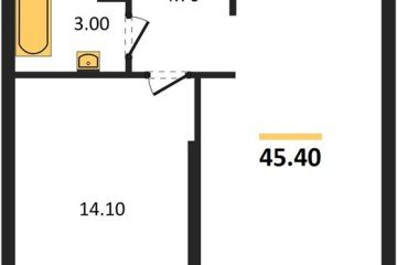 Фото №1: 1-комнатная квартира 45 м², 8/16 эт. - Краснодар, мкр. Догма Парк, ул. Анны Ахматовой, 22лит