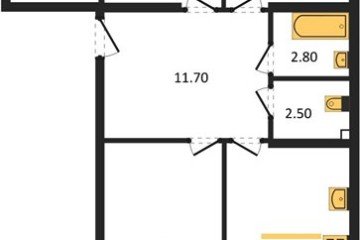 Фото №1: 3-комнатная квартира 76 м², 2/16 эт. - Краснодар, мкр. Догма Парк, ул. Анны Ахматовой, 22лит
