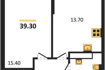 Фото №1: 1-комнатная квартира 39 м², 13/16 эт. - Краснодар, мкр. Догма Парк, ул. Анны Ахматовой, 22лит