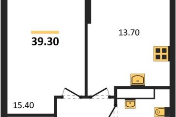 Фото №1: 1-комнатная квартира 39 м², 15/16 эт. - Краснодар, мкр. Догма Парк, ул. Анны Ахматовой, 22лит