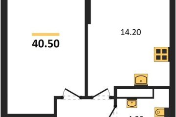 Фото №1: 1-комнатная квартира 40 м², 16/16 эт. - Краснодар, мкр. Догма Парк, ул. Анны Ахматовой, 22лит