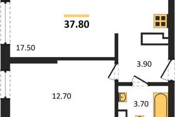 Фото №1: 1-комнатная квартира 37 м², 12/16 эт. - Краснодар, мкр. Догма Парк, ул. Анны Ахматовой