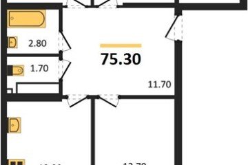 Фото №1: 3-комнатная квартира 75 м², 15/16 эт. - Краснодар, мкр. Догма Парк, ул. Анны Ахматовой