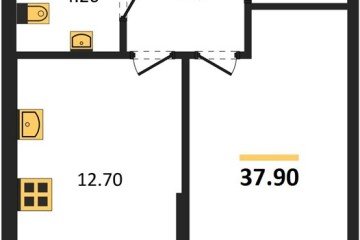 Фото №1: 1-комнатная квартира 37 м², 2/16 эт. - Краснодар, мкр. Догма Парк, ул. Анны Ахматовой