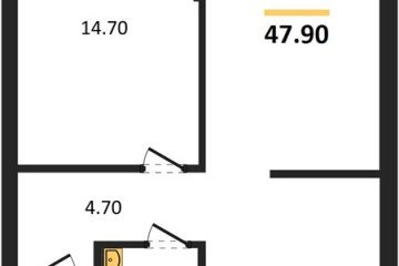Фото №1: 1-комнатная квартира 47 м², 8/16 эт. - Краснодар, мкр. Догма Парк, ул. Анны Ахматовой