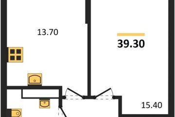 Фото №1: 1-комнатная квартира 39 м², 12/16 эт. - Краснодар, мкр. Догма Парк, ул. Анны Ахматовой