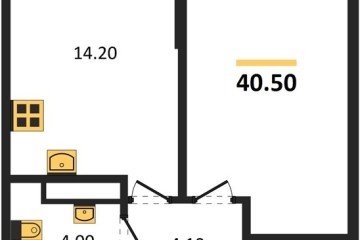Фото №1: 1-комнатная квартира 40 м², 16/16 эт. - Краснодар, мкр. Догма Парк, ул. Анны Ахматовой