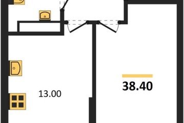 Фото №1: 1-комнатная квартира 38 м², 16/16 эт. - Краснодар, мкр. Догма Парк, ул. Анны Ахматовой