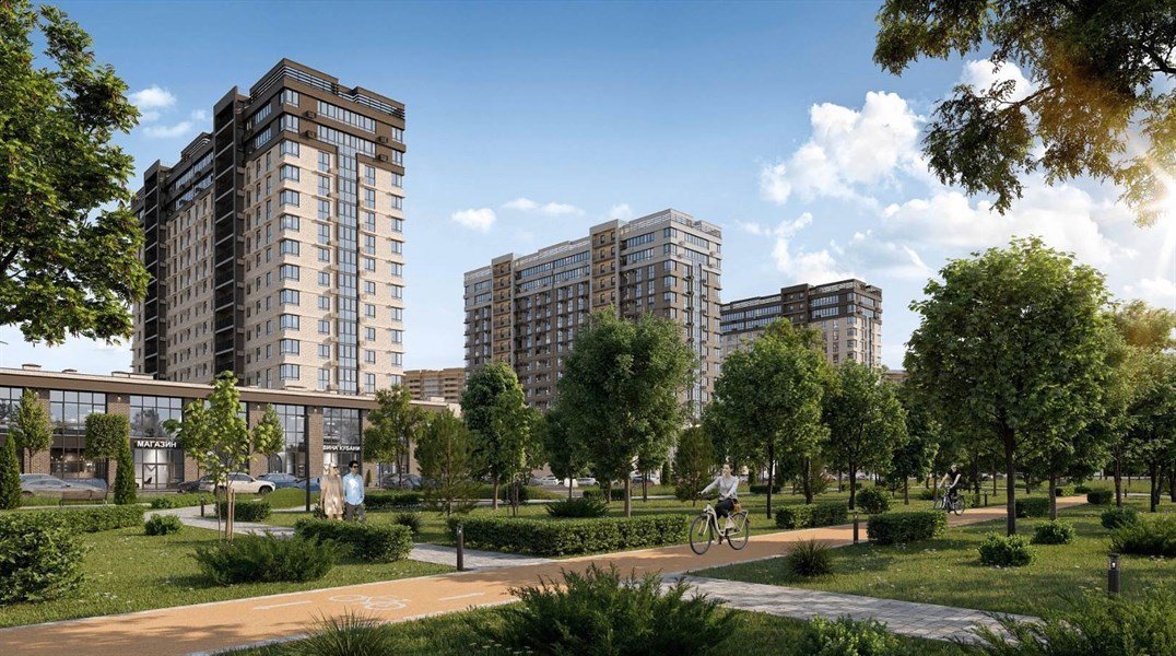 Фото №4: 2-комнатная квартира 66&nbsp;м², 3/16&nbsp;эт. - Краснодар, Прикубанский внутригородской округ, мкр. Догма Парк