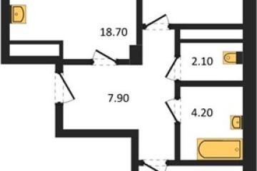 Фото №1: 2-комнатная квартира 65 м², 3/5 эт. - Краснодар, мкр. Фестивальный,