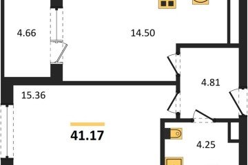 Фото №1: 1-комнатная квартира 41 м², 5/18 эт. - Краснодар, мкр. ЖК Тёплые Края,
