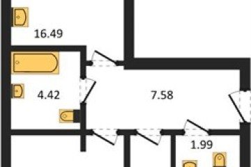 Фото №1: 2-комнатная квартира 61 м², 1/18 эт. - Краснодар, мкр. ЖК Тёплые Края,