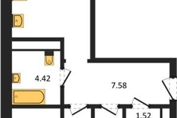 Фото №1: 2-комнатная квартира 57 м², 7/18 эт. - Краснодар, мкр. ЖК Тёплые Края,