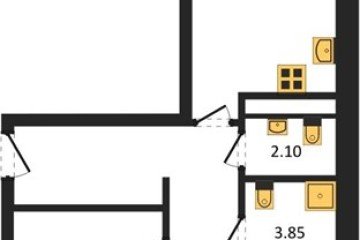 Фото №1: 2-комнатная квартира 57 м², 9/18 эт. - Краснодар, мкр. ЖК Тёплые Края,