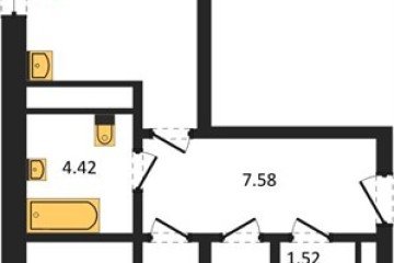 Фото №1: 2-комнатная квартира 57 м², 9/18 эт. - Краснодар, мкр. ЖК Тёплые Края,