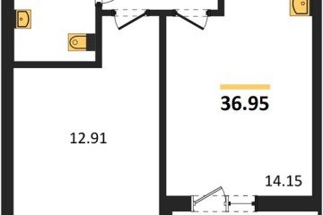 Фото №1: 1-комнатная квартира 36 м², 9/16 эт. - Краснодар, мкр. ЖК Тёплые Края,