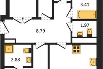 Фото №1: 3-комнатная квартира 72&nbsp;м², 2/16&nbsp;эт. - Краснодар, мкр. ЖК Тёплые Края, 