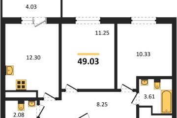 Фото №1: 2-комнатная квартира 48 м², 9/18 эт. - Краснодар, мкр. ЖК Тёплые Края,