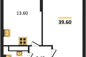 Фото №1: 1-комнатная квартира 39 м², 16/16 эт. - Краснодар, мкр. жилой комплекс Самолёт-6,
