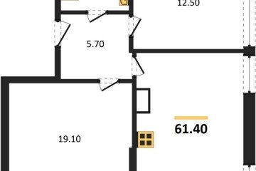 Фото №1: 2-комнатная квартира 61 м², 16/16 эт. - Краснодар, мкр. жилой комплекс Самолёт-6,
