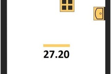 Фото №1: Студия 27 м², 16/16 эт. - Краснодар, мкр. жилой комплекс Самолёт-6,