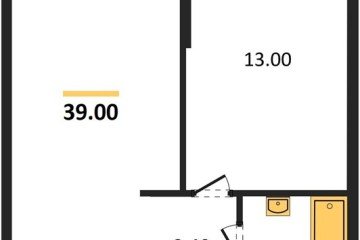 Фото №1: 1-комнатная квартира 39 м², 2/16 эт. - Краснодар, мкр. жилой комплекс Самолёт-6,