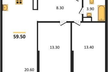 Фото №1: 2-комнатная квартира 59 м², 16/16 эт. - Краснодар, мкр. жилой комплекс Самолёт-6,