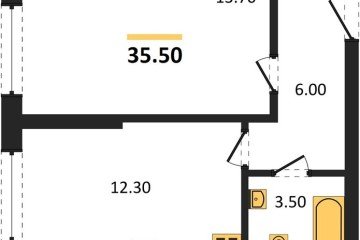 Фото №1: 1-комнатная квартира 35 м², 2/16 эт. - Краснодар, мкр. жилой комплекс Самолёт-6,