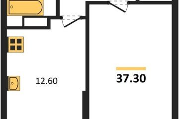 Фото №1: 1-комнатная квартира 37 м², 9/16 эт. - Краснодар, мкр. жилой комплекс Самолёт-6,