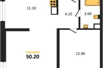 Фото №1: 2-комнатная квартира 50 м², 3/16 эт. - Краснодар, мкр. жилой комплекс Самолёт-6,