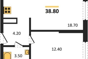 Фото №1: 1-комнатная квартира 38 м², 14/16 эт. - Краснодар, мкр. жилой комплекс Самолёт-6,