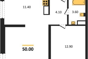 Фото №1: 2-комнатная квартира 50 м², 13/16 эт. - Краснодар, мкр. жилой комплекс Самолёт-6,