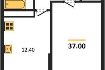 Фото №1: 1-комнатная квартира 37 м², 15/16 эт. - Краснодар, мкр. жилой комплекс Самолёт-6,