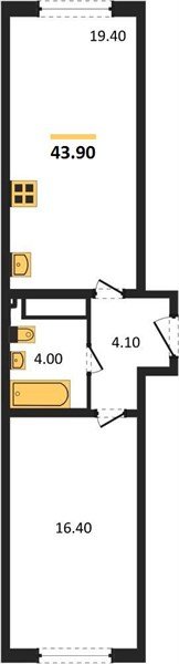 Фото №1: 1-комнатная квартира 43&nbsp;м², 13/16&nbsp;эт. - Краснодар, Прикубанский внутригородской округ, мкр. жилой комплекс Самолёт-6
