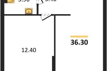 Фото №1: 1-комнатная квартира 36 м², 1/16 эт. - Краснодар, мкр. жилой комплекс Самолёт-6,