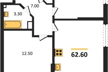 Фото №1: 2-комнатная квартира 62 м², 6/18 эт. - Краснодар, мкр. Парк Победы,