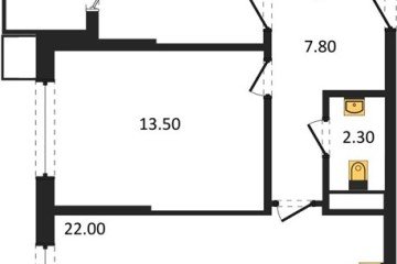 Фото №1: 2-комнатная квартира 64 м², 4/18 эт. - Краснодар, мкр. Парк Победы,