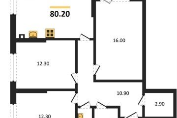 Фото №1: 3-комнатная квартира 80 м², 2/18 эт. - Краснодар, мкр. Парк Победы,