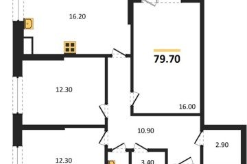 Фото №1: 3-комнатная квартира 79 м², 8/18 эт. - Краснодар, мкр. Парк Победы,